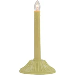 Northlight Single Light Window Candle On Oval Base - 9.5" - Cream Ivory -Northlight 5764987814726197920 2