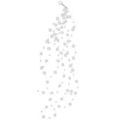 Northlight 4' White Plush Snowball Christmas Garland -Northlight 5764987815740695200 2