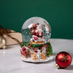 Northlight Santa Claus In Chimney Musical Christmas Snow Globe - 7" Red 11 Northlight Santa Claus In Chimney Musical Christmas Snow Globe - 7" Red -Northlight 5764987816001266336