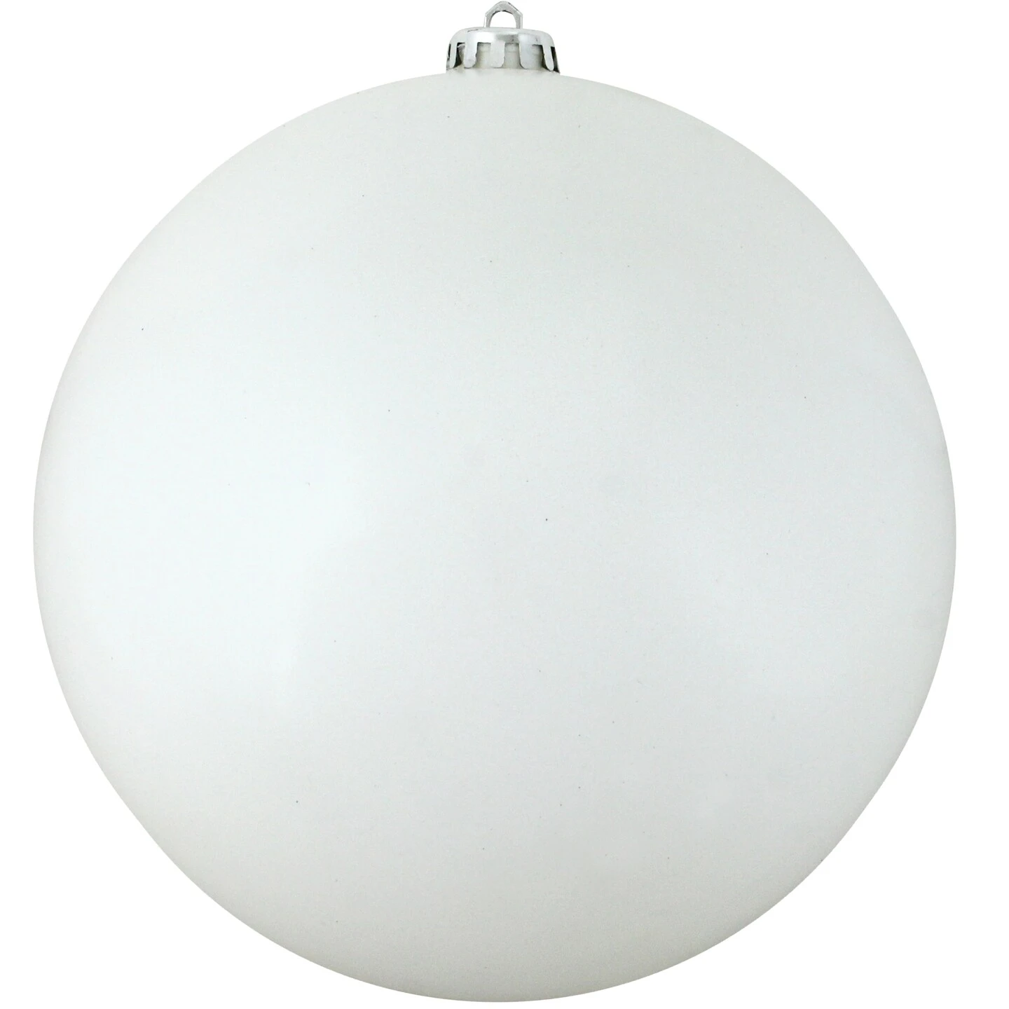 Northlight Shiny Commercial Shatterproof Christmas Ball Ornament 10" (250mm) - Winter White 4 Northlight Shiny Commercial Shatterproof Christmas Ball Ornament 10" (250mm) - Winter White - Image 2