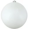 Northlight Shiny Commercial Shatterproof Christmas Ball Ornament 10" (250mm) - Winter White 2 Northlight Shiny Commercial Shatterproof Christmas Ball Ornament 10" (250mm) - Winter White -Northlight 5764987816034820768