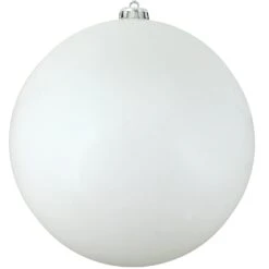 Northlight Shiny Commercial Shatterproof Christmas Ball Ornament 10" (250mm) - Winter White
