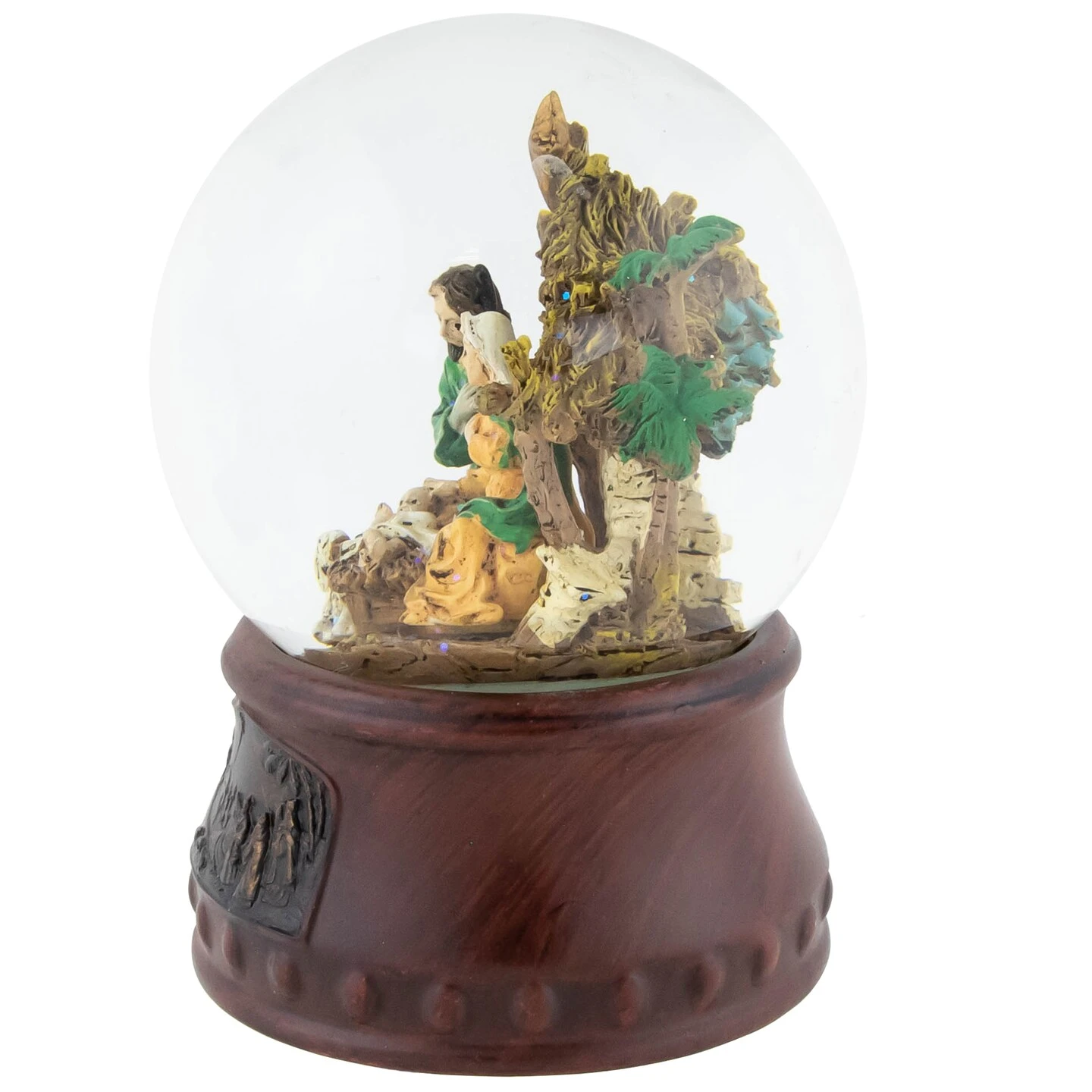 Northlight Christmas Nativity Musical Snow Globe - 5.5" Brown 7 Northlight Christmas Nativity Musical Snow Globe - 5.5" Brown - Image 5
