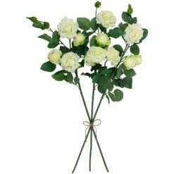 Northlight Real Touch™ White Artificial Rose Floral Sprays, Set Of 6 -35" 15 Northlight Real Touch™ White Artificial Rose Floral Sprays, Set Of 6 -35" -Northlight 5765080066958443744