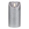 Northlight Lighted LED Flameless Flickering Pillar Christmas Candle - 6" - Silver 2 Northlight Lighted LED Flameless Flickering Pillar Christmas Candle - 6" - Silver -Northlight 5765108331711423136