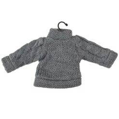 Northlight Ugly Sweater With Plaid Moose Christmas Ornament - 9" - Gray -Northlight 5765108332302820000