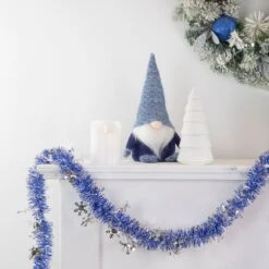 Northlight Commercial Christmas Tinsel Snowflake Garland - 50' X 2" - Royal Blue And Silver - Unlit 10 Northlight Commercial Christmas Tinsel Snowflake Garland - 50' X 2" - Royal Blue And Silver - Unlit -Northlight 5765108332329034400