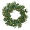 Northlight Pre-Lit Deluxe Windsor Pine Artificial Christmas Wreath - 10" - Clear Lights Green 1 Northlight Pre-Lit Deluxe Windsor Pine Artificial Christmas Wreath - 10" - Clear Lights Green -Northlight 5765108332551856800