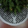 Northlight 48" Black And White Plaid Reindeer Christmas Tree Skirt 2 Northlight 48" Black And White Plaid Reindeer Christmas Tree Skirt -Northlight 5765108332716483232