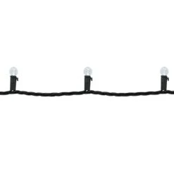 Northlight LED G12 Berry Christmas Lights - Pure White - 16' Black Wire - 50ct -Northlight 5765113547063376912