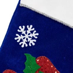 Northlight 20" Royal Blue Embroidered Velveteen Snowman Christmas Stocking With White Cuff 16 Northlight 20" Royal Blue Embroidered Velveteen Snowman Christmas Stocking With White Cuff -Northlight 5765122461619078368