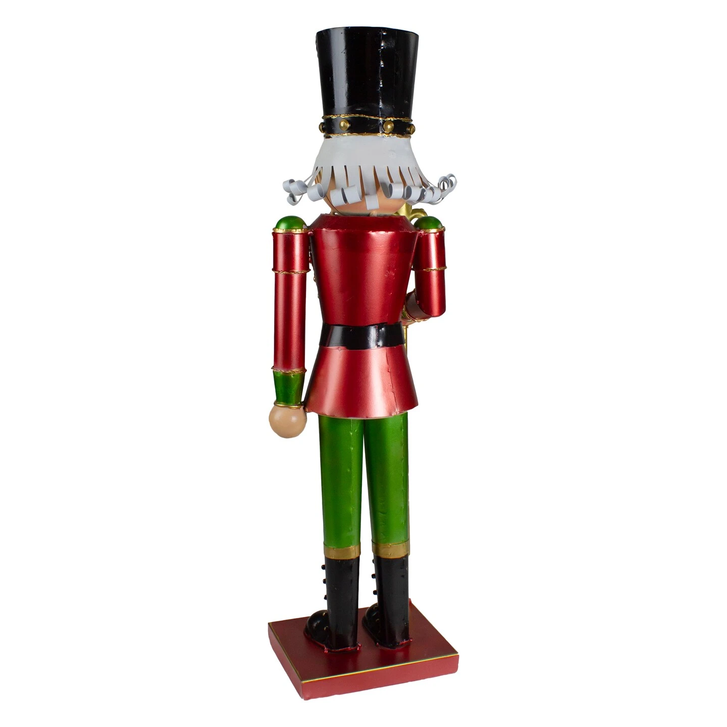 Northlight 23.75" Red And Green Metal Nutcracker Soldier Christmas Decoration 7 Northlight 23.75" Red And Green Metal Nutcracker Soldier Christmas Decoration - Image 5