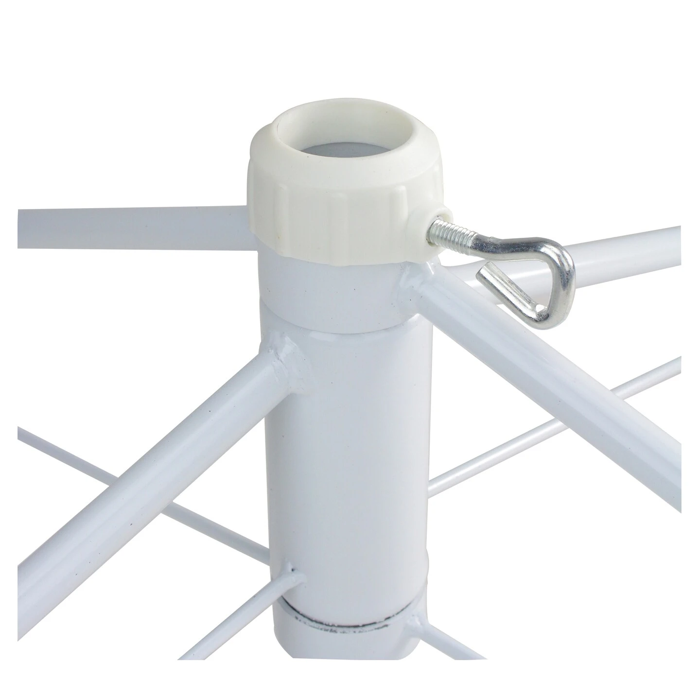 Northlight White Metal Christmas Tree Stand For 6.5'-7.5' Artificial Trees 5 Northlight White Metal Christmas Tree Stand For 6.5'-7.5' Artificial Trees - Image 3