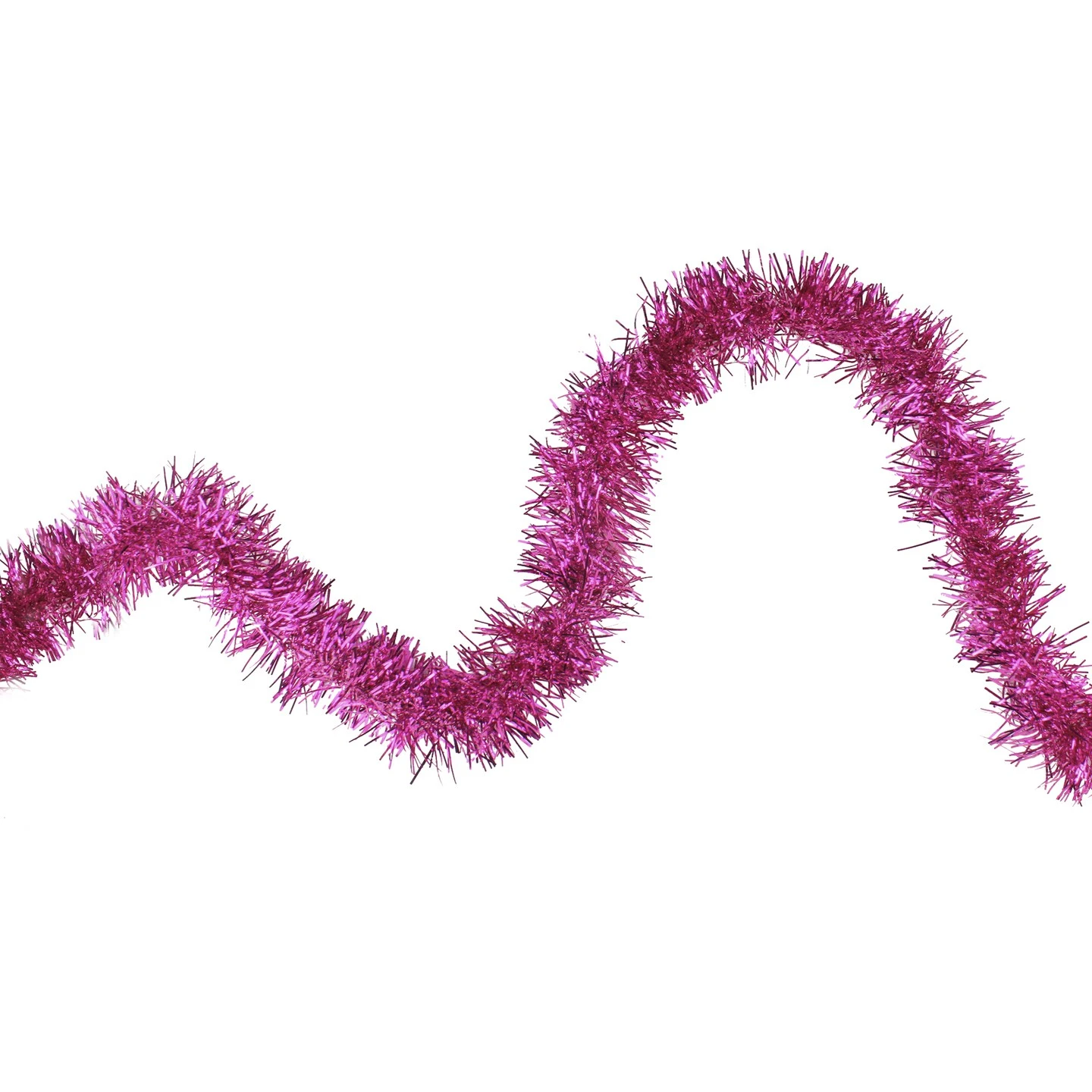Northlight Shiny Traditional Tinsel Commercial Christmas Garland - 50' X 2" - Pink - Unlit 3 Northlight Shiny Traditional Tinsel Commercial Christmas Garland - 50' X 2" - Pink - Unlit