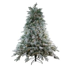 Northlight 7.5' Pre-Lit Full Frosted Butte Fir Artificial Christmas Tree - Clear AlwaysLit Lights Green 10 Northlight 7.5' Pre-Lit Full Frosted Butte Fir Artificial Christmas Tree - Clear AlwaysLit Lights Green -Northlight 576961561545269920