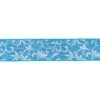 Northlight Blue With White Floral Design Wired Craft Ribbon 2.5" X 10 Yards