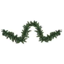 Northlight Pre-Lit Battery Operated Pine Artificial Christmas Garland - 9' X 10" - LED Multi Lights Green