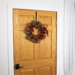 Northlight Rustic Burlap Fall Harvest Wreath With Acorns And Berries, 18-Inch Red 13 Northlight Rustic Burlap Fall Harvest Wreath With Acorns And Berries, 18-Inch Red -Northlight 6917572628985789408