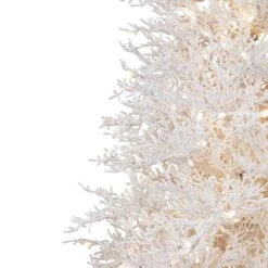 Northlight Pre-Lit Flocked Twig Artificial Christmas Tree - 6.5' - Warm White LED 15 Northlight Pre-Lit Flocked Twig Artificial Christmas Tree - 6.5' - Warm White LED -Northlight 6917595691712591152