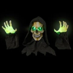 Northlight 8" LED Lighted Grim Reaper With Sound Outdoor Halloween Decoration Black 13 Northlight 8" LED Lighted Grim Reaper With Sound Outdoor Halloween Decoration Black -Northlight 6917675254290662624