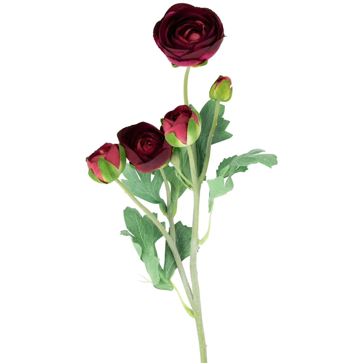 Northlight Real Touch™ Red Ranunculus Artificial Floral Sprays, Set Of 6 - 21" 6 Northlight Real Touch™ Red Ranunculus Artificial Floral Sprays, Set Of 6 - 21" - Image 4