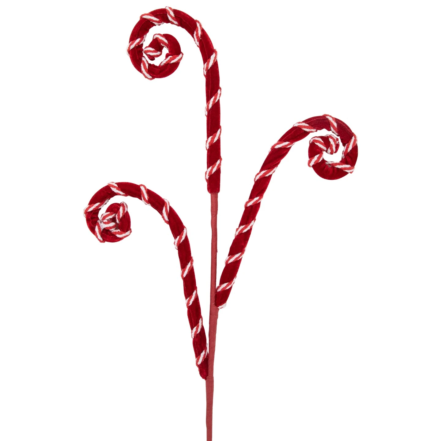 Northlight 27" Red And White Candy Cane Curls Christmas Spray 6 Northlight 27" Red And White Candy Cane Curls Christmas Spray - Image 4