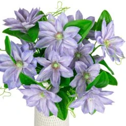 Northlight Real Touch™ Purple Artificial Lotus Floral Sprays, Set Of 6 - 25" -Northlight 6917726725300176096