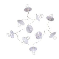 Northlight LED Lantern Christmas Light Set - 3' Clear Wire - 10ct White -Northlight 6917726725542593760