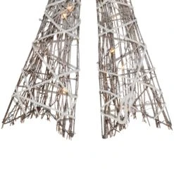 Northlight 23" LED Lighted Frosted Rattan Christmas Bow Decoration Brown 14 Northlight 23" LED Lighted Frosted Rattan Christmas Bow Decoration Brown -Northlight 6917726726550078688