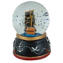 Northlight 5" Children's Musical Pirate Ship At Sea Snow Globe Black 15 Northlight 5" Children's Musical Pirate Ship At Sea Snow Globe Black -Northlight 6917726726697075936