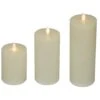 Northlight LED Flickering Flameless Pillar Candles - 8.75" - Cream - Set Of 3 Ivory 2 Northlight LED Flickering Flameless Pillar Candles - 8.75" - Cream - Set Of 3 Ivory -Northlight 6917748961887822048