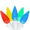 Northlight LED Faceted C6 Christmas Lights - Multi-color - 24.25' White Wire - 70ct
