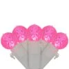 Northlight LED G12 Berry Christmas Lights - Pink - 16' White Wire - 50ct