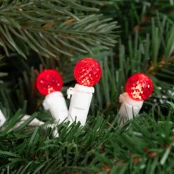 Northlight LED G12 Berry Christmas Lights - Red - 16' White Wire - 50 Ct -Northlight 6917888970402360336