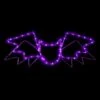 Northlight LED Lighted Bat 4-Function Halloween Window Decoration - 23.5" - Purple Lights -Northlight 6917892480861856416