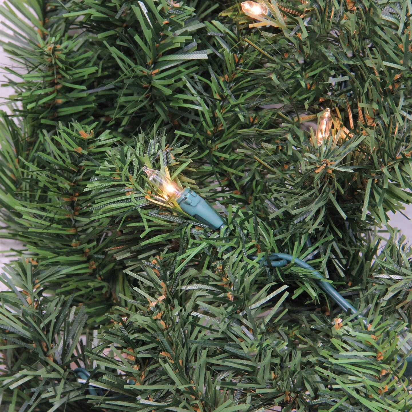 Northlight Pre-Lit Canadian Pine Artificial Christmas Garland - 9' X 14" - Clear Lights Green 5 Northlight Pre-Lit Canadian Pine Artificial Christmas Garland - 9' X 14" - Clear Lights Green - Image 3