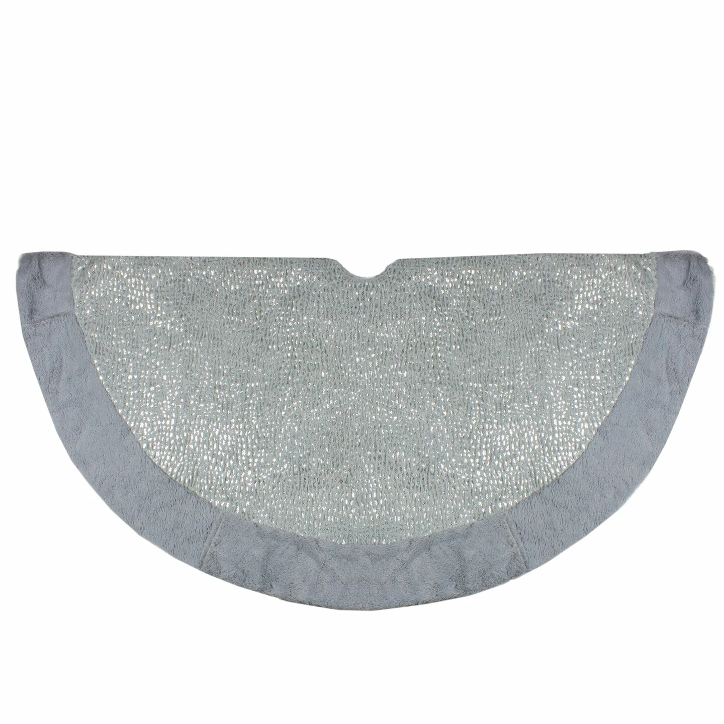 Northlight 48" Gray And Silver Faux Fur Snake Skin Pattern Christmas Tree Skirt 5 Northlight 48" Gray And Silver Faux Fur Snake Skin Pattern Christmas Tree Skirt - Image 3
