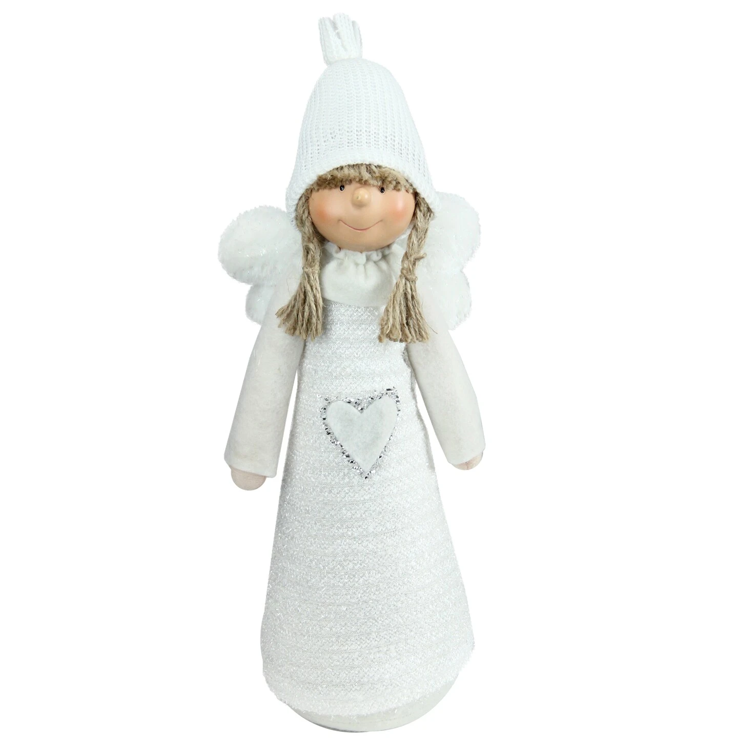 Northlight Snowy Woodlands Girl Angel Christmas Figurine - 14.5" - White 3 Northlight Snowy Woodlands Girl Angel Christmas Figurine - 14.5" - White