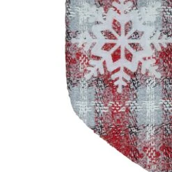 Northlight 18-Inch Red And White Plaid Faux Fur Christmas Stocking With Snowflake 9 Northlight 18-Inch Red And White Plaid Faux Fur Christmas Stocking With Snowflake -Northlight 6917909320525800096