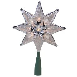 Northlight 8" Lighted Silver And Clear Mosaic Star Christmas Tree Topper - Clear Lights 11 Northlight 8" Lighted Silver And Clear Mosaic Star Christmas Tree Topper - Clear Lights -Northlight 6917909321114575520 2