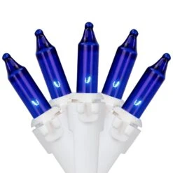 Northlight Mini Incandescent Christmas Lights - Blue - 10' White Wire - 50ct 15 Northlight Mini Incandescent Christmas Lights - Blue - 10' White Wire - 50ct -Northlight 6917934898749810704 2