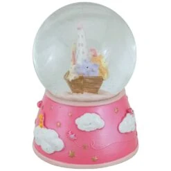 Northlight 5" Children's Pink Sleepy Time Musical Snow Globe -Northlight 6917953896912602336