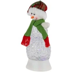 Northlight LED Lighted Acrylic Snowman Christmas Snow Globe - 11" Clear -Northlight 6917953897478636768
