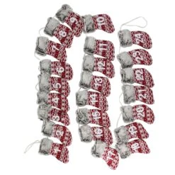 Northlight Countdown To Christmas Stocking Garland - 7.75' X 5" - Red And Gray - Unlit 9 Northlight Countdown To Christmas Stocking Garland - 7.75' X 5" - Red And Gray - Unlit -Northlight 6917955886587843232