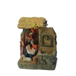 Northlight 14" Brown And Gray Holy Family Religious Nativity Fountain With Lamp Tabletop Christmas Decoration -Northlight 6917990809436689056 1