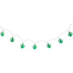 Northlight Green Cactus Patio Light Set - 6' White Wire - 10ct 14 Northlight Green Cactus Patio Light Set - 6' White Wire - 10ct -Northlight 6918001571372549344