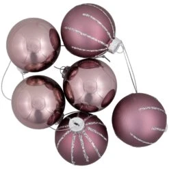 Northlight Shiny And Matte Christmas Glass Ball Ornaments - 2.25" (55mm) - Pink - 24ct 15 Northlight Shiny And Matte Christmas Glass Ball Ornaments - 2.25" (55mm) - Pink - 24ct -Northlight 6918001571657762016