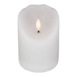 Northlight 4" LED White Flameless Battery Operated Wax Candle -Northlight 6918001572121036000
