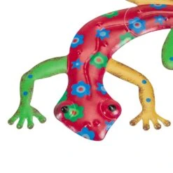 Northlight 11.75"Red Floral Metal Lizard Outdoor Wall Hanging 10 Northlight 11.75"Red Floral Metal Lizard Outdoor Wall Hanging -Northlight 6918001572764861664