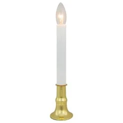 Northlight Single Light Window Candle With Timer - 9" - White -Northlight 6918001700345854944 2